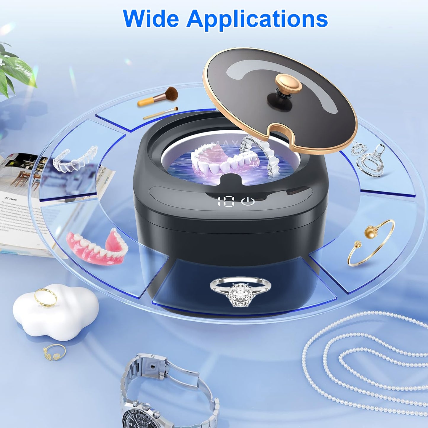 Dental Ultrasonic Cleaner with UV Light
