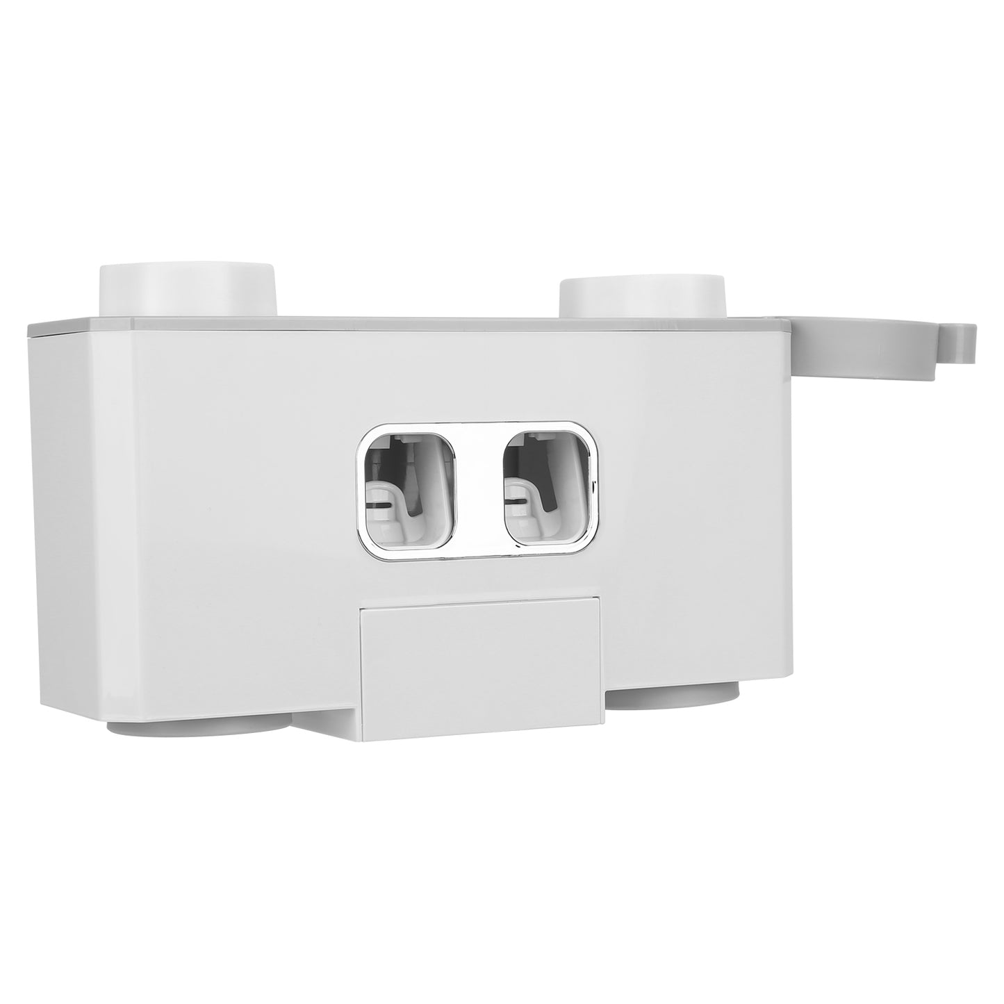 Wall Mount Toothbrush Holder with Automatic Toothpaste Dispenser