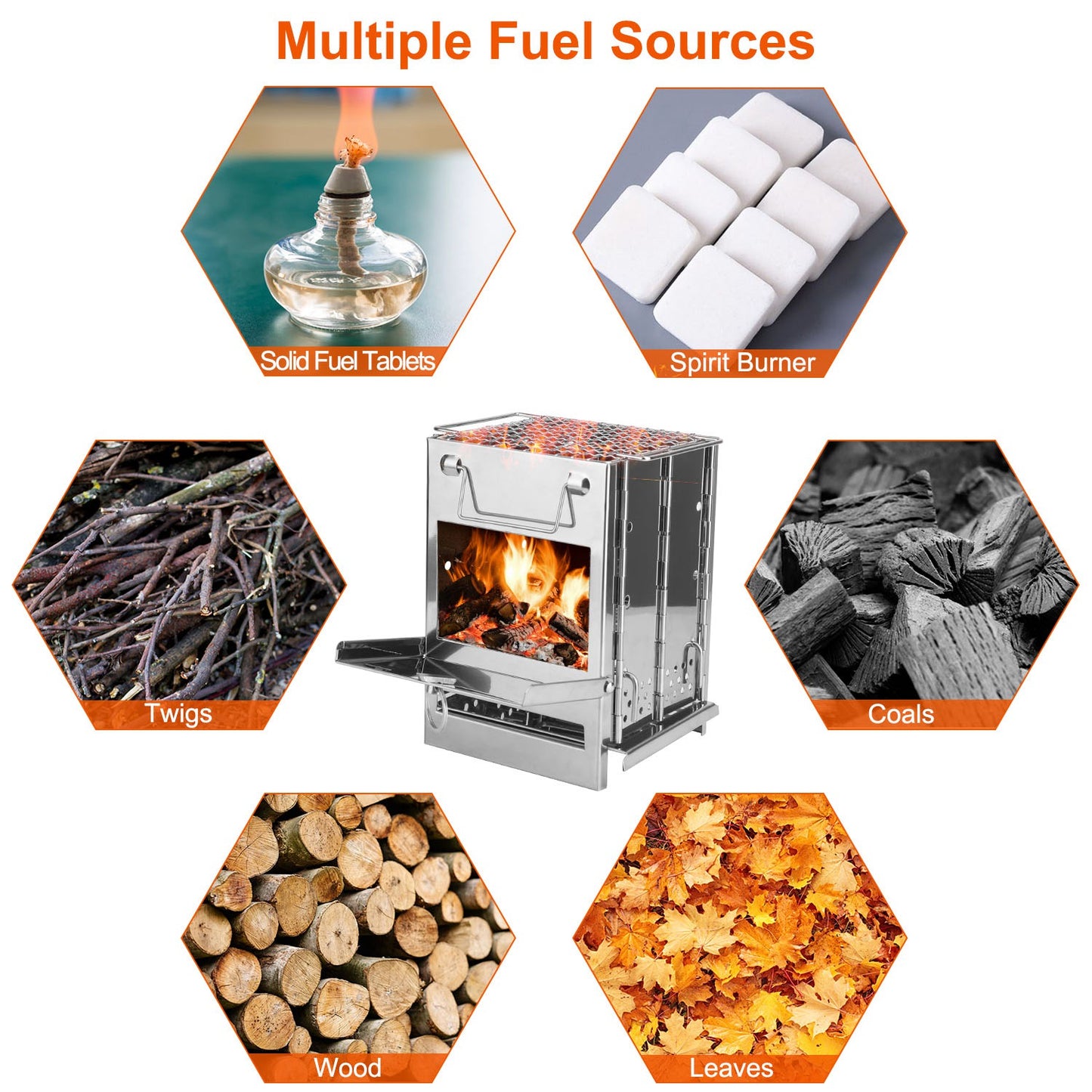 Portable Folding Camping Stove with Carry Bag