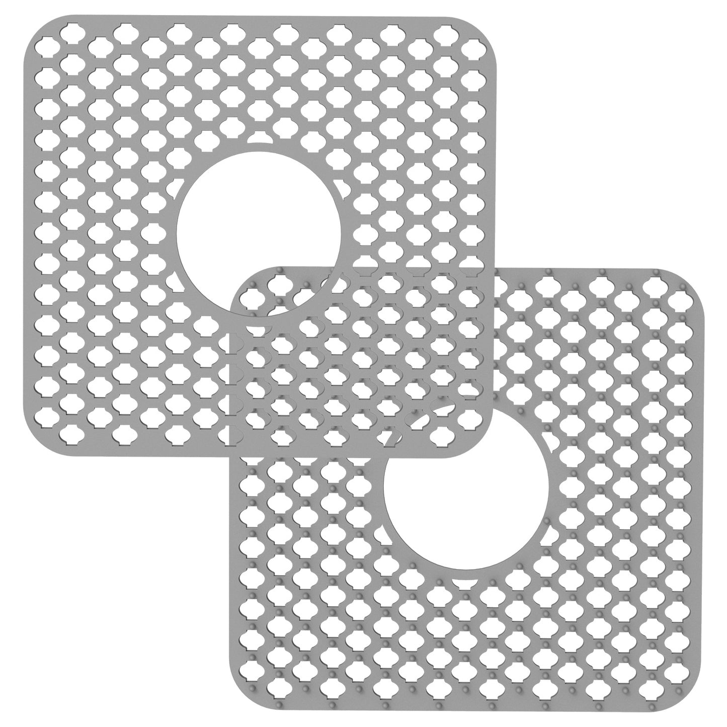 Silicone Sink Mat with Drain Hole - Non-Slip Kitchen Protector