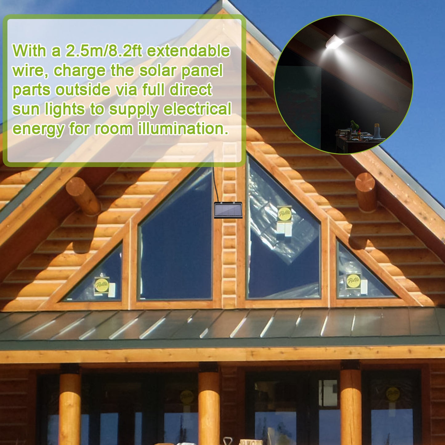 Solar Motion Sensor Wall Light with 88 LEDs and Remote Control