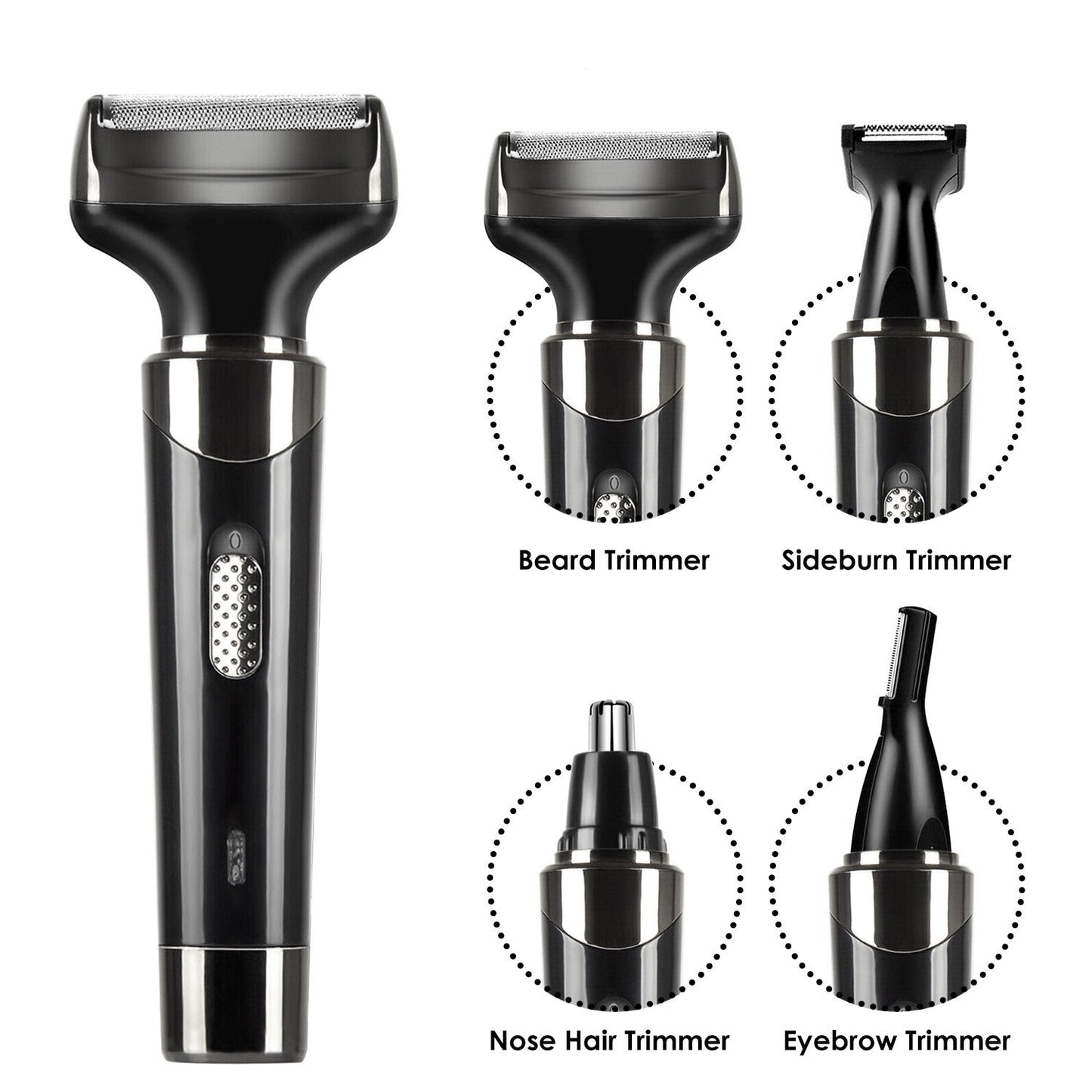 4-In-1 Unisex Rechargeable Electric Razor Clipper