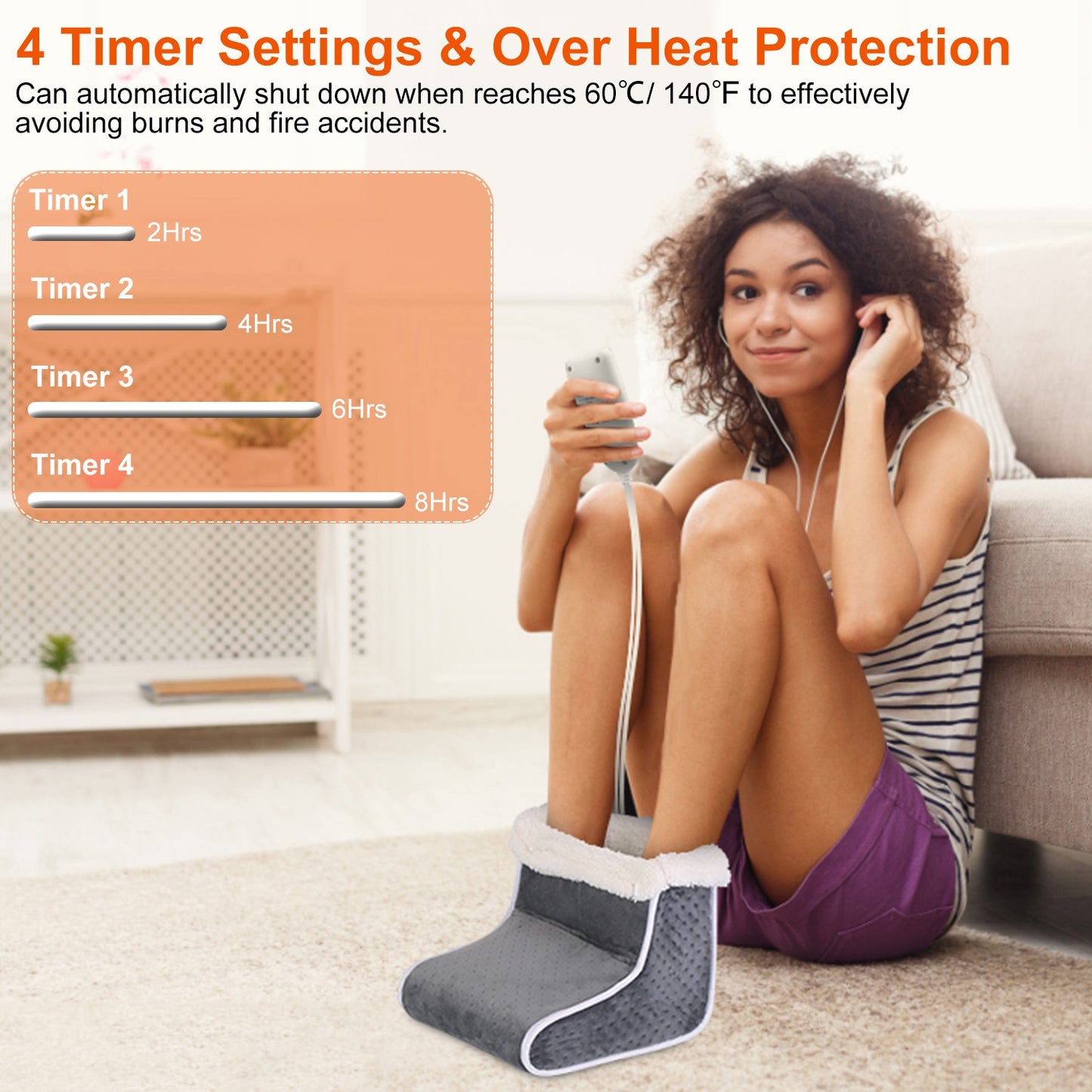 Heating Pad for Foot Electric Heated Foot Warmer