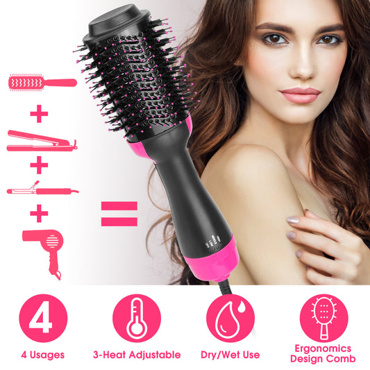 4-In-1 Hot Hair Volumizer Dryer Brush