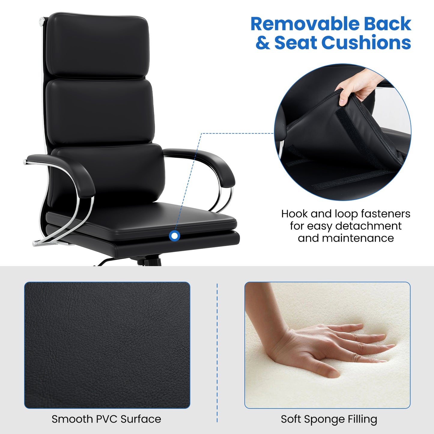 Ergonomic Office Chair with Adjustable Height and Lumbar Support