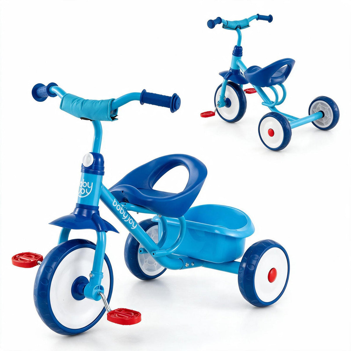 Toddler Tricycle with Storage Basket for Ages 2-5