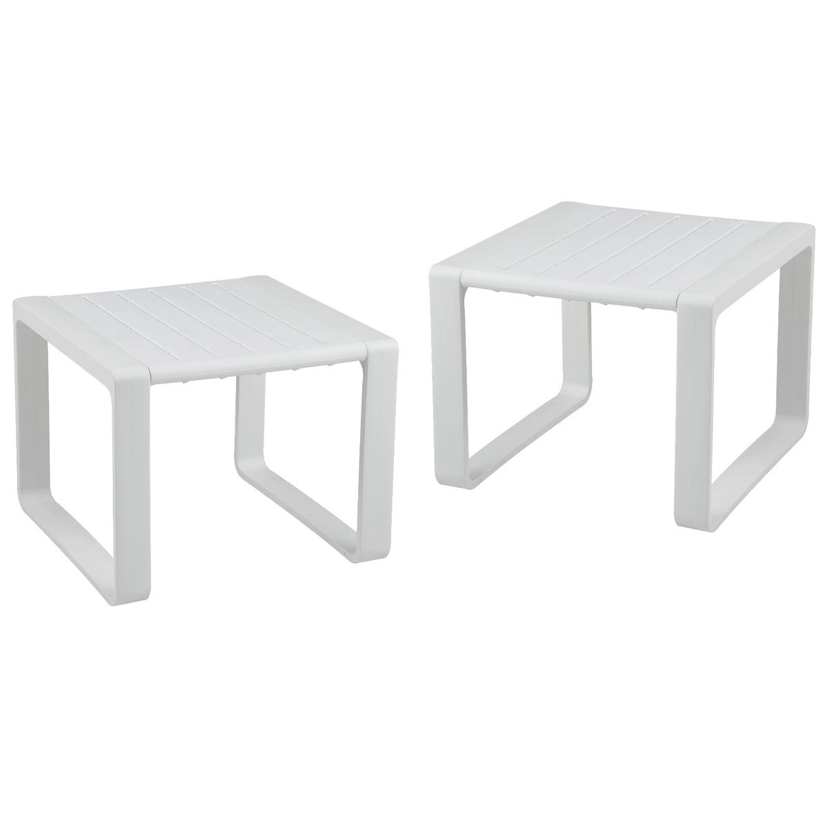 Weather Resistant Adirondack Outdoor Side Table Set of 2
