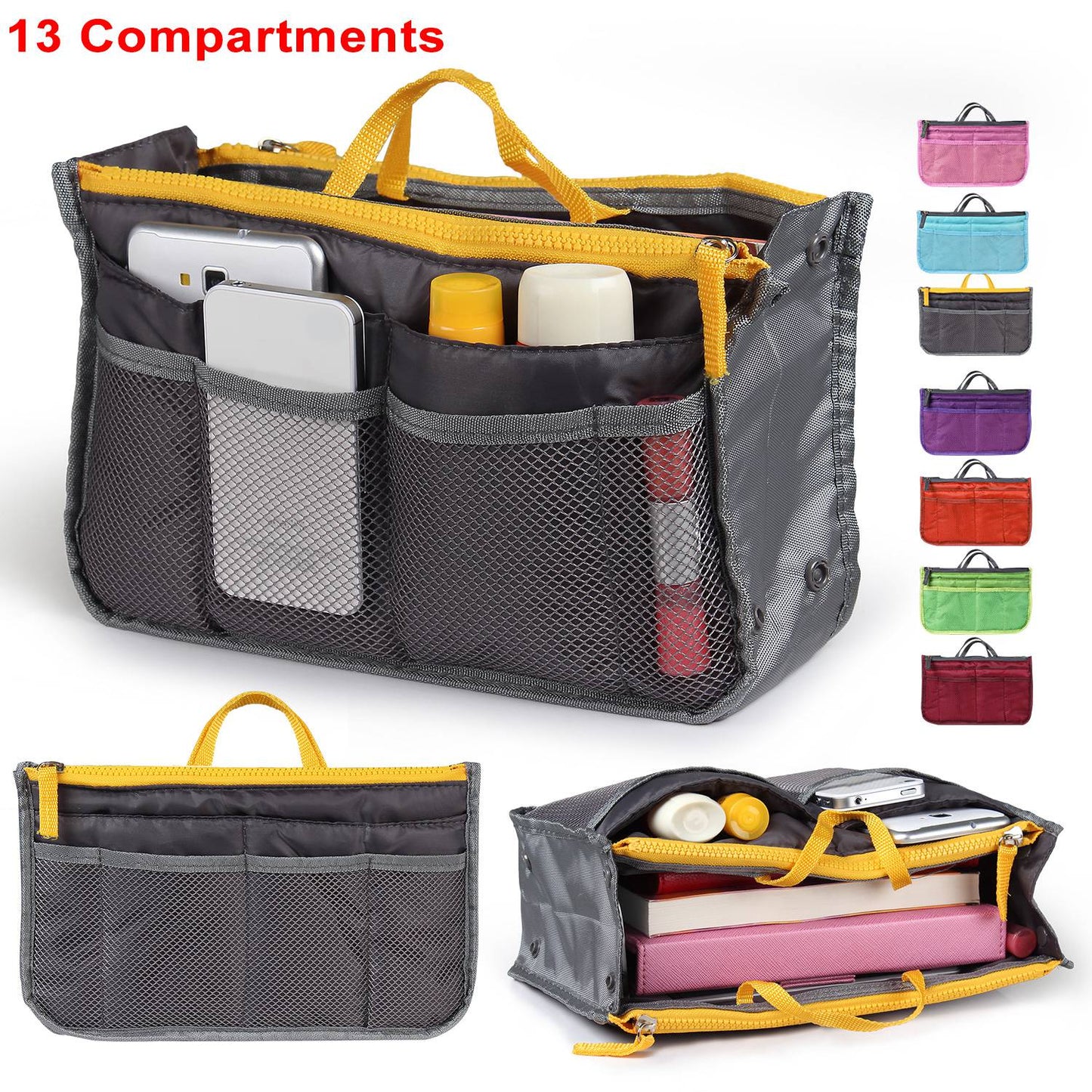 Makeup Bags Toiletry Purse Liner w/Hand Strap