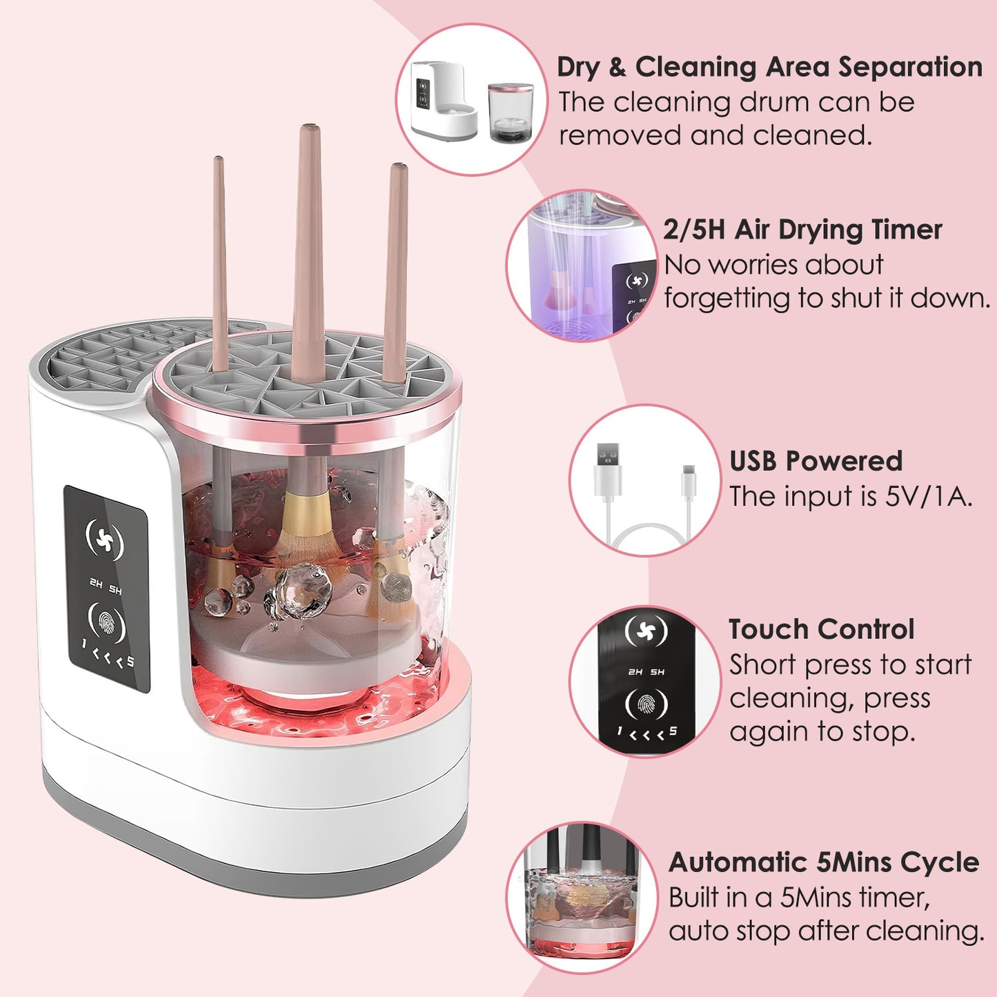 Electric Makeup Brush Cleaner