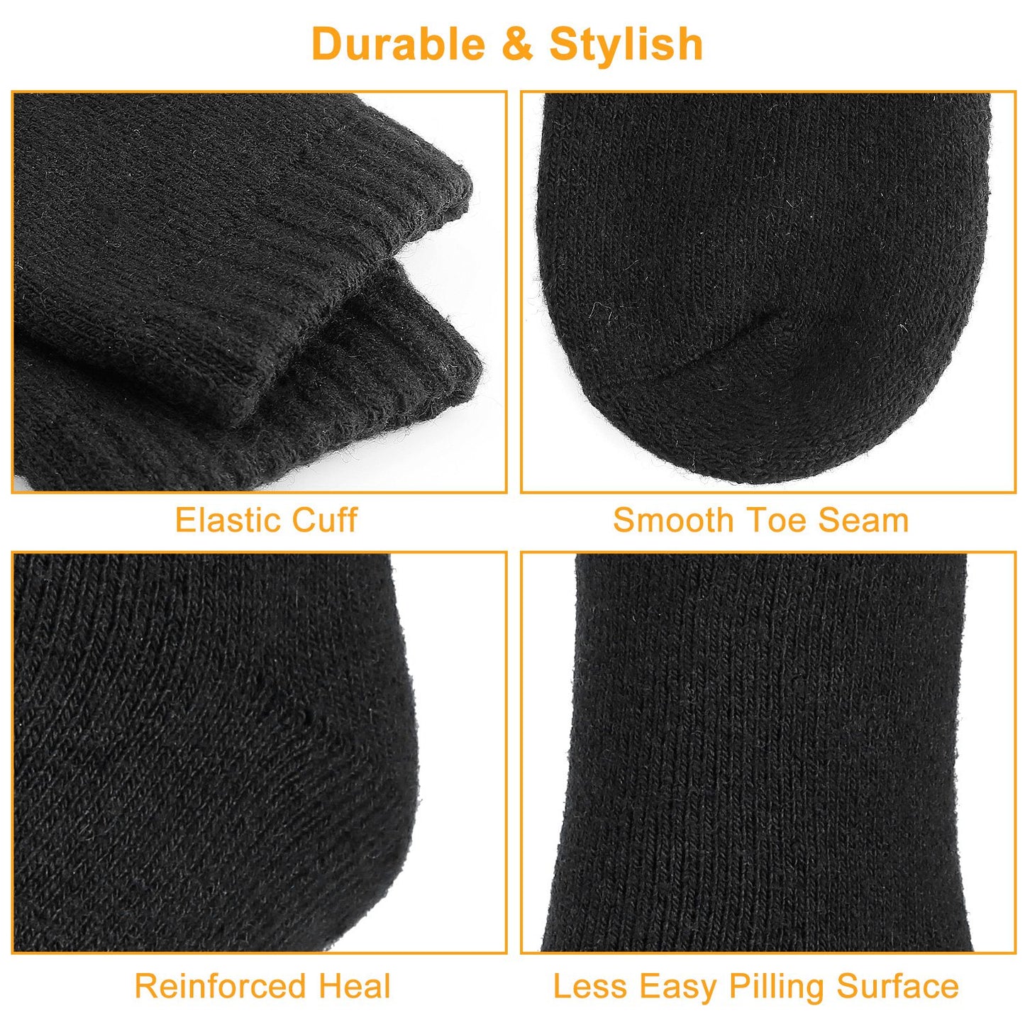 3 Pairs Men Warm Wool Socks