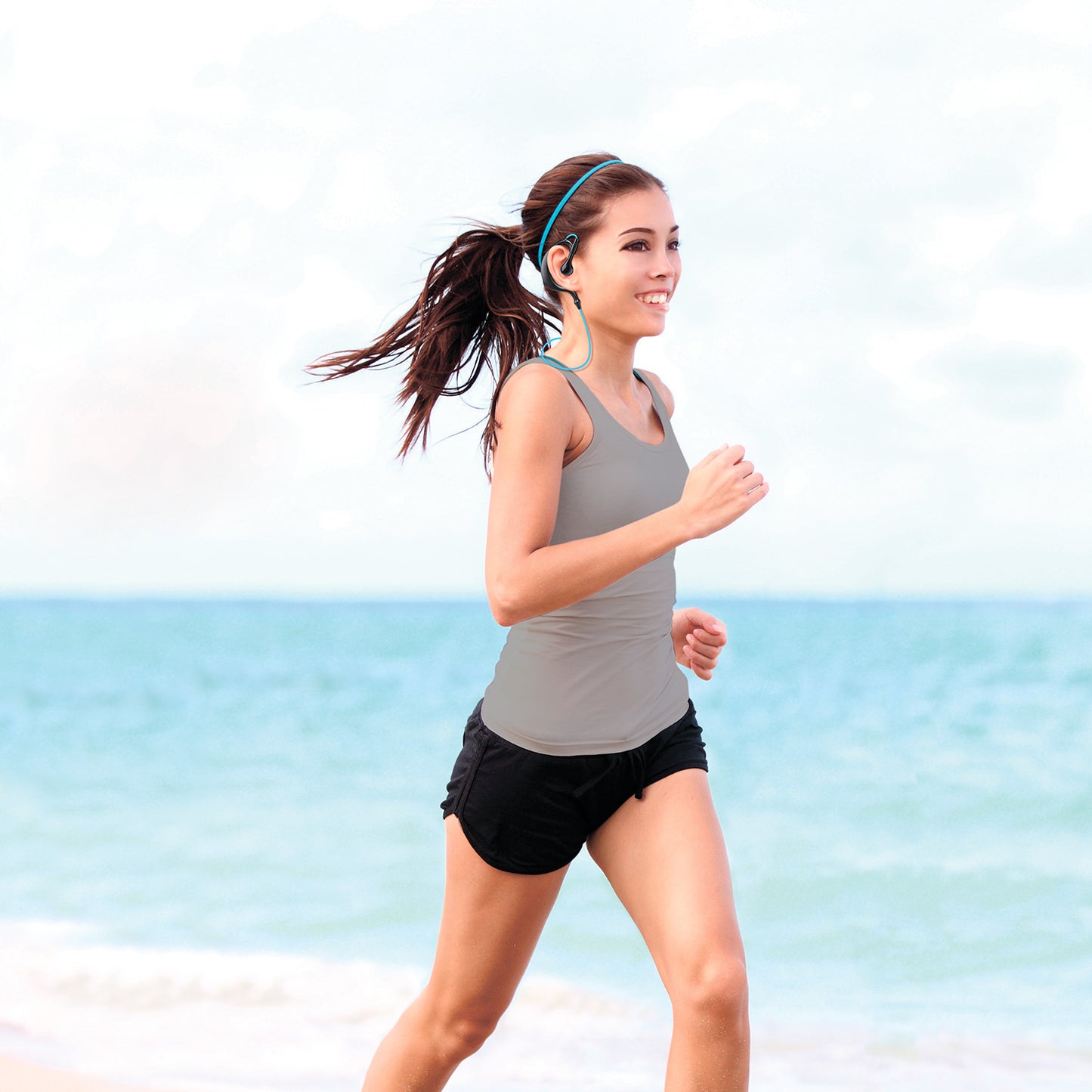 Wireless Sport Earbuds with Neckband and Sweat-Proof Design
