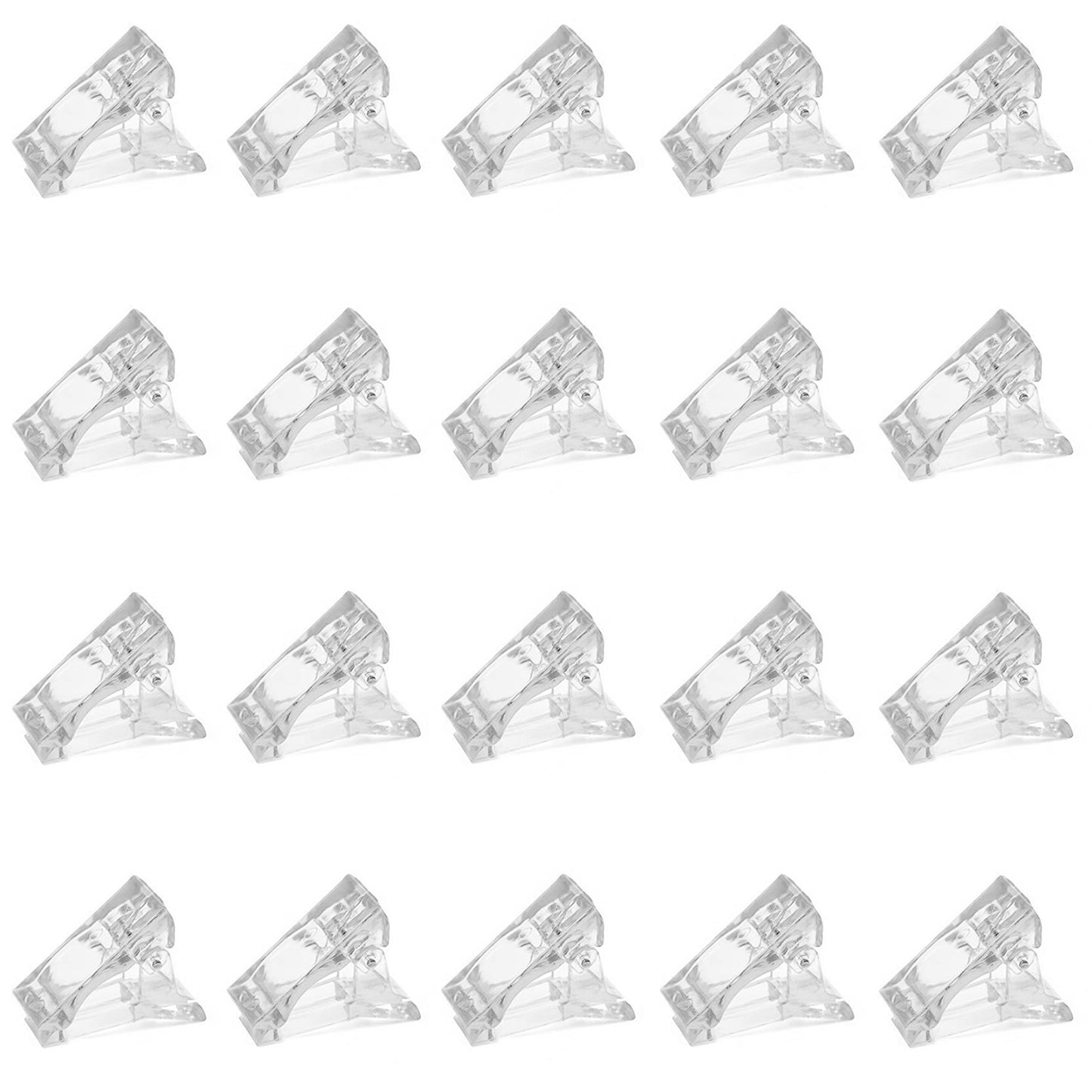 20Pcs Transparent Nail Tip Clips