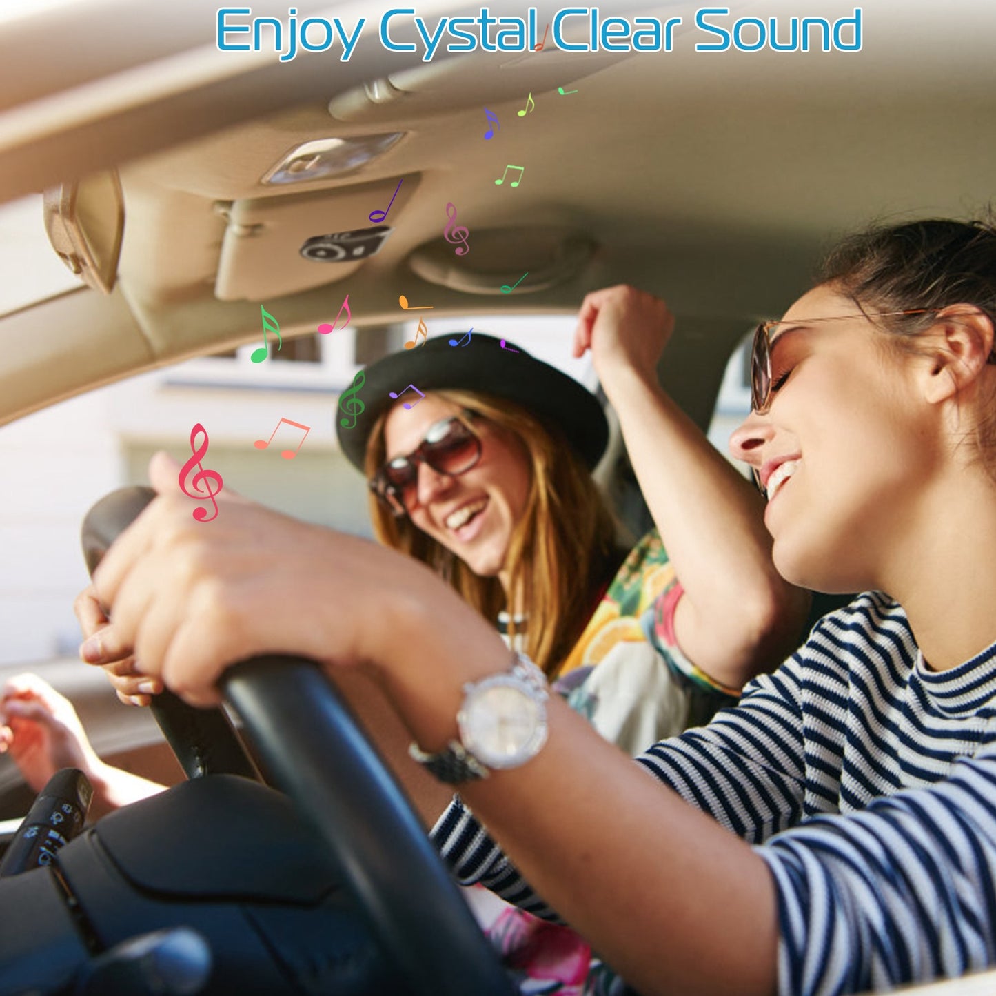 Bluetooth Car Speakerphone with Hands-Free Calling