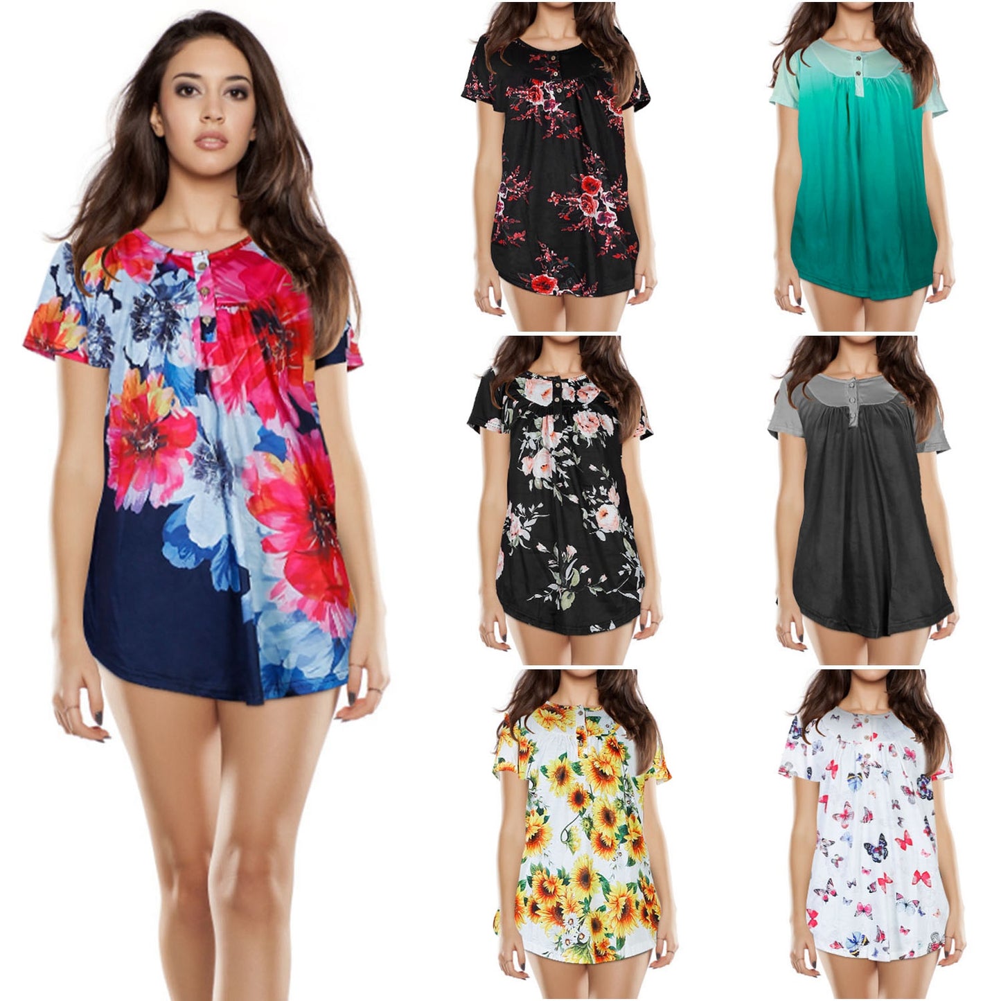 Women Summer Shirts Tops