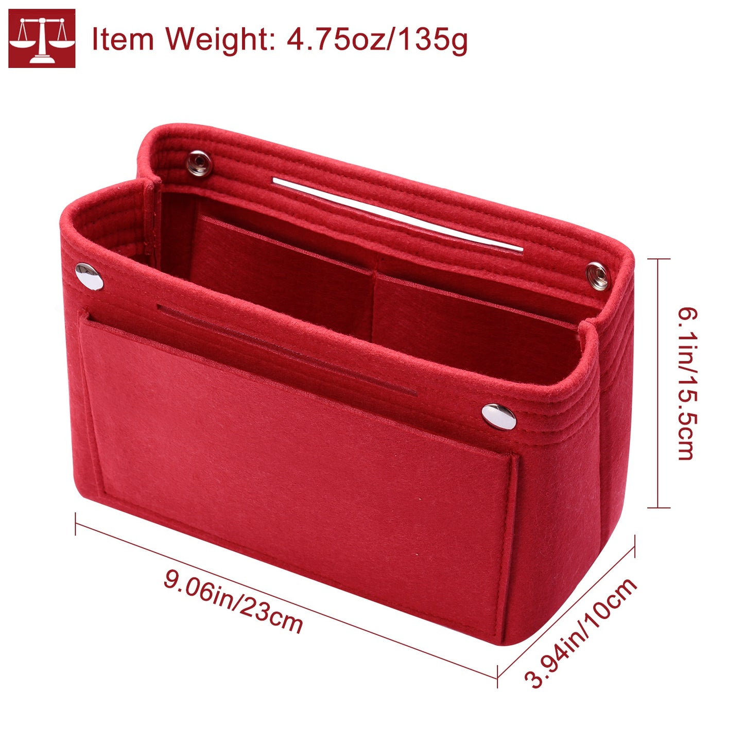 Felt Handbag Insert Organizer Purse