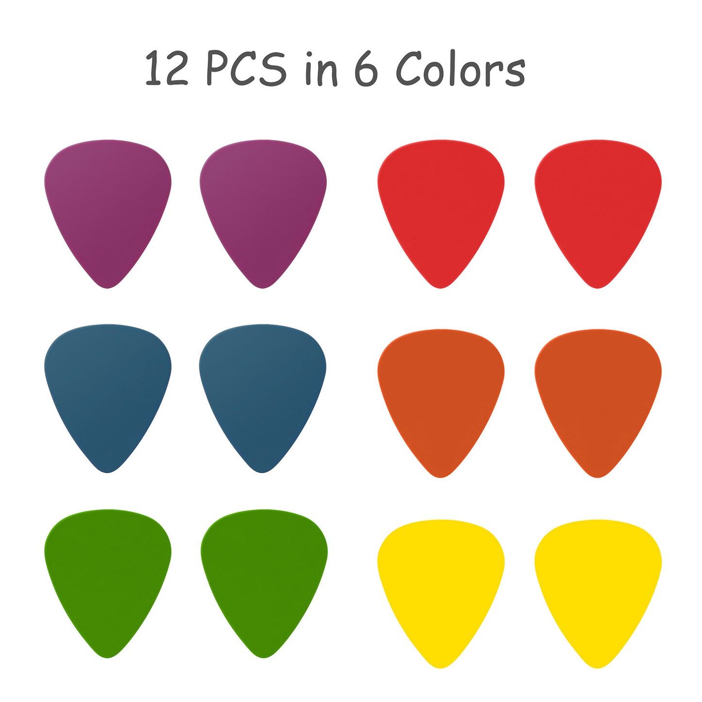 Guitar Picks 12-Pack Multi-Gauge Variety Set