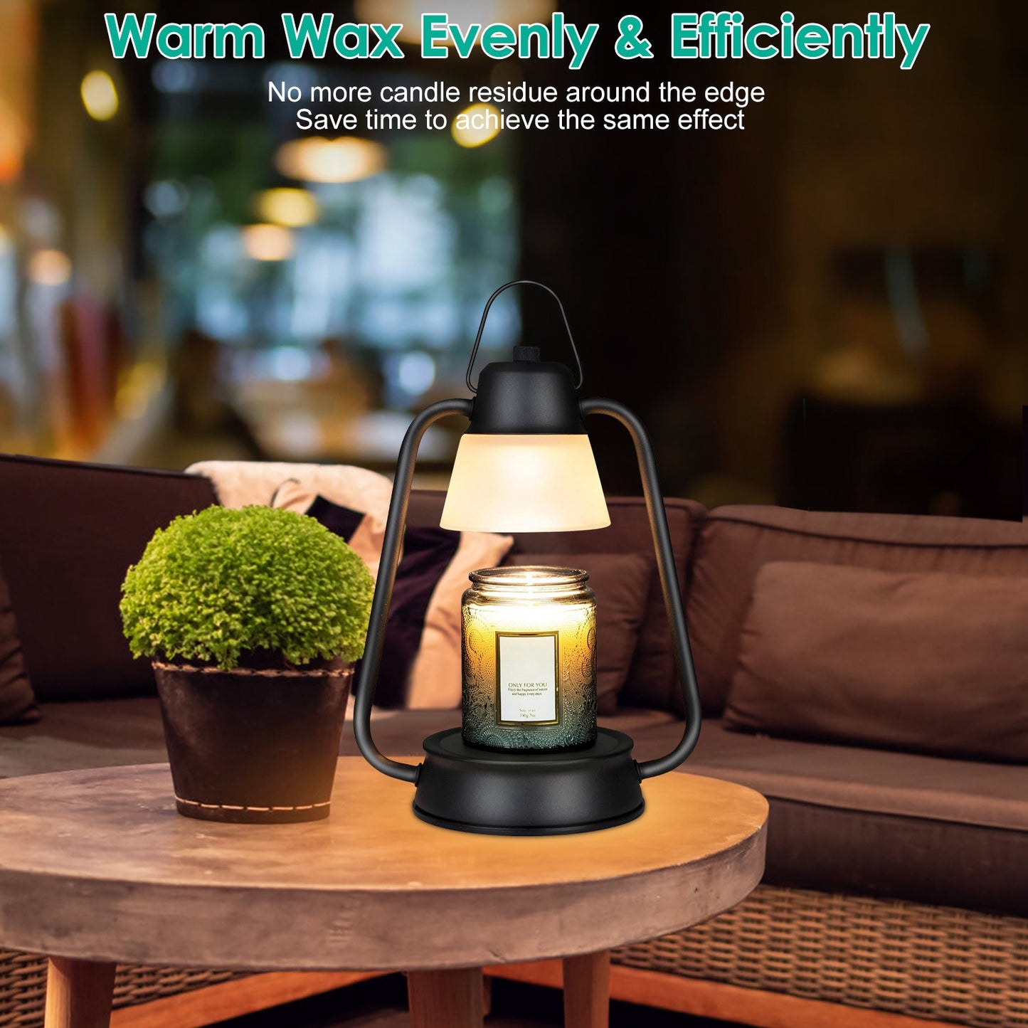 Electric Wax Melt Warmer Lamp with Dimmer & 2 Bulbs