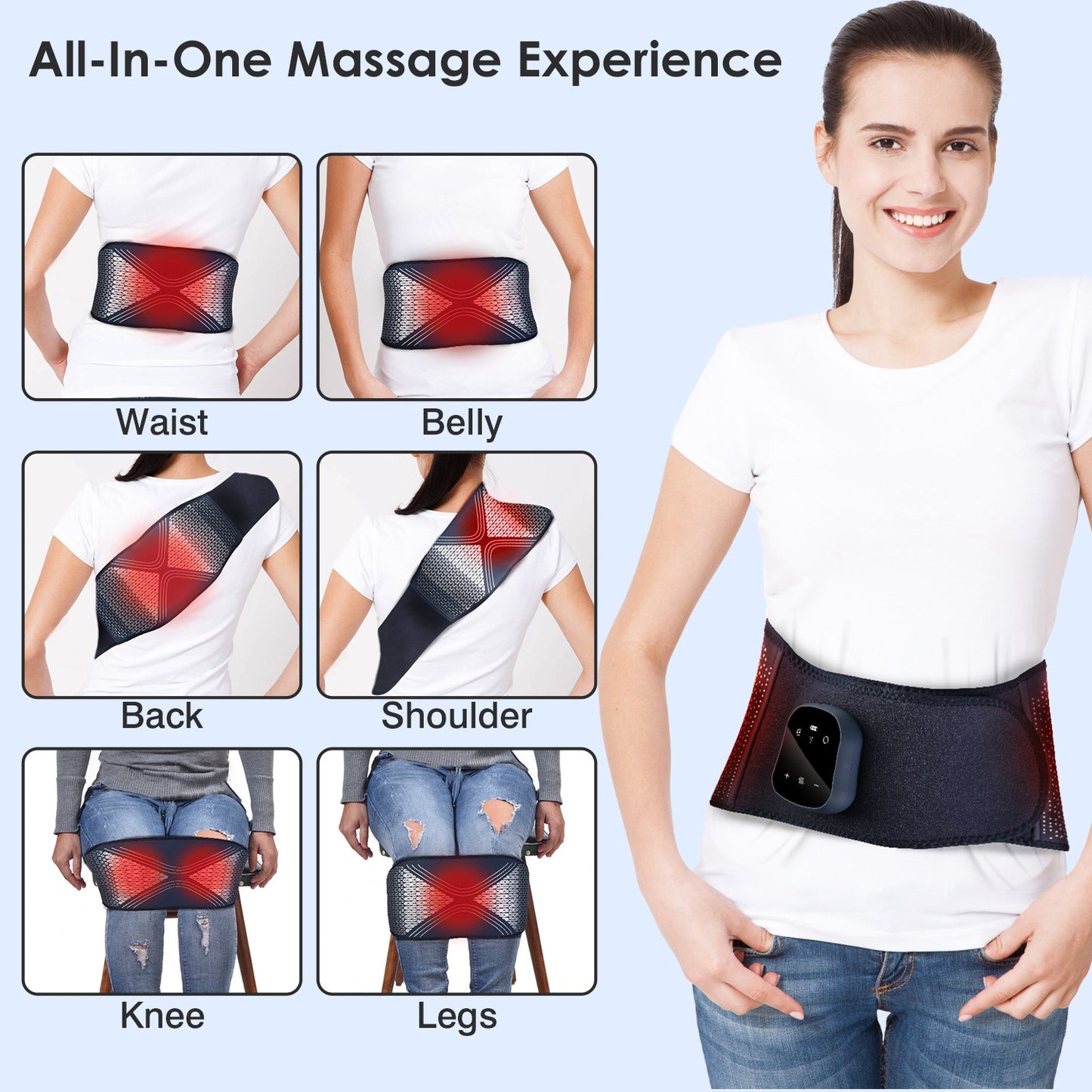 Lower Back Massager Heating Pad