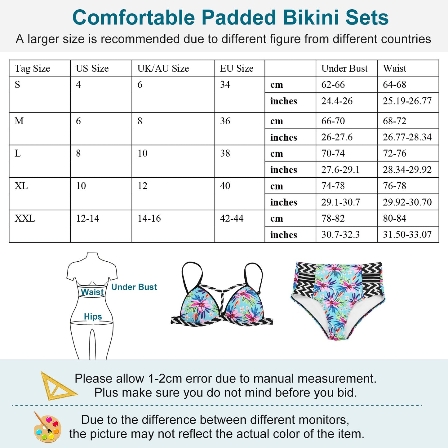 Bikini Sets Two Pieces High-Waist Swimwear