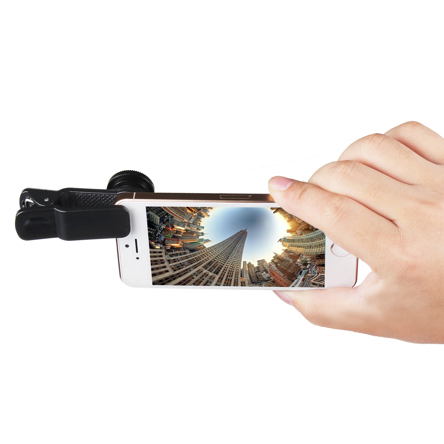 3-in-1 Clip-On Phone Camera Lens Kit with Fisheye, Wide & Macro