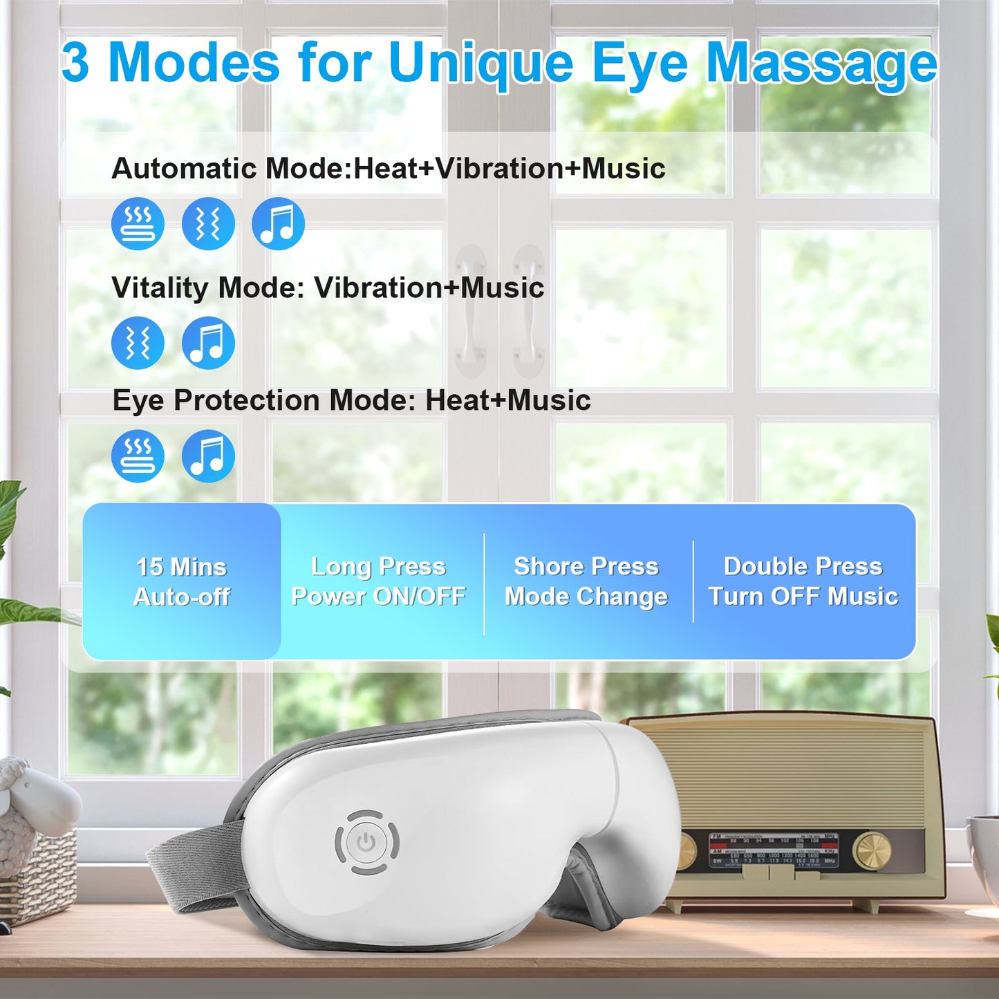 Eye Massager With Heat Music