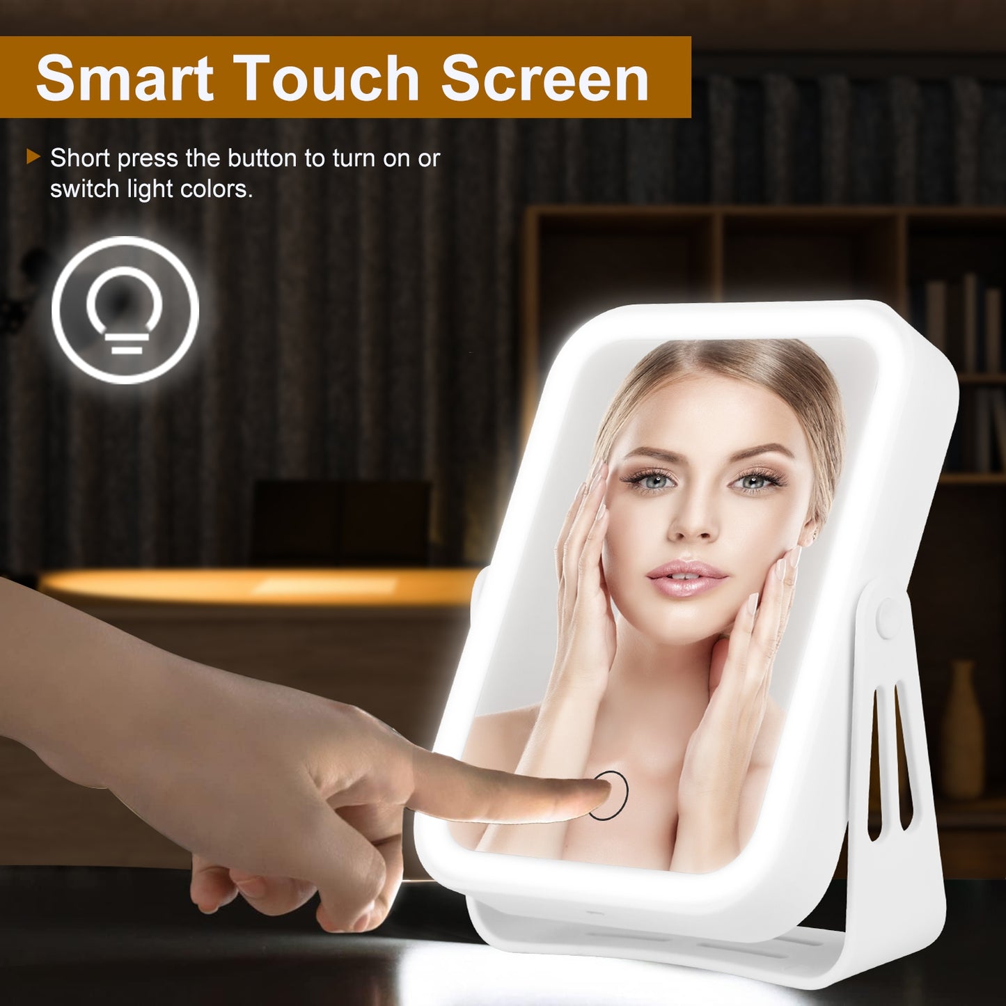 Rechargeable 10X Mirror with Lights