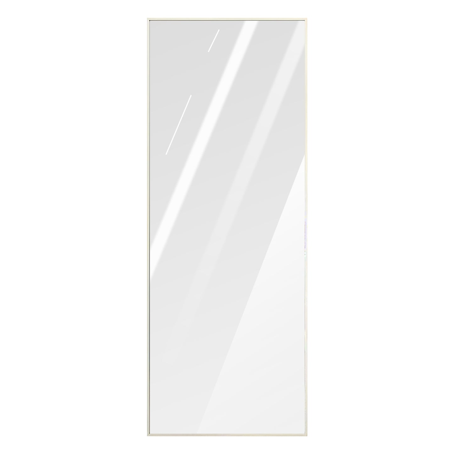 Full Length Mirror 63x18.9in Aluminum Alloy Wall Mirror Free Standing Floor Mirror Hanging Leaning Against Wall for Dressing Bedroom Living Room