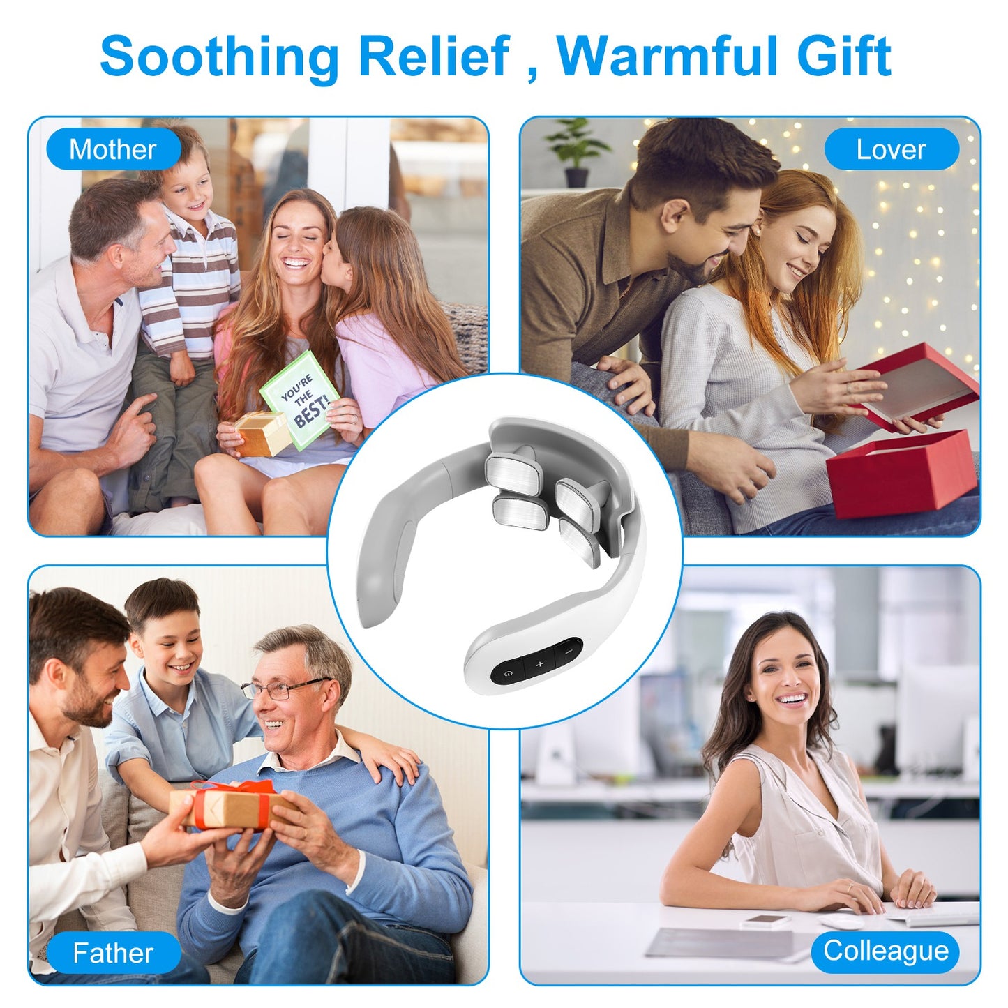 4 Head EMS Neck Massager