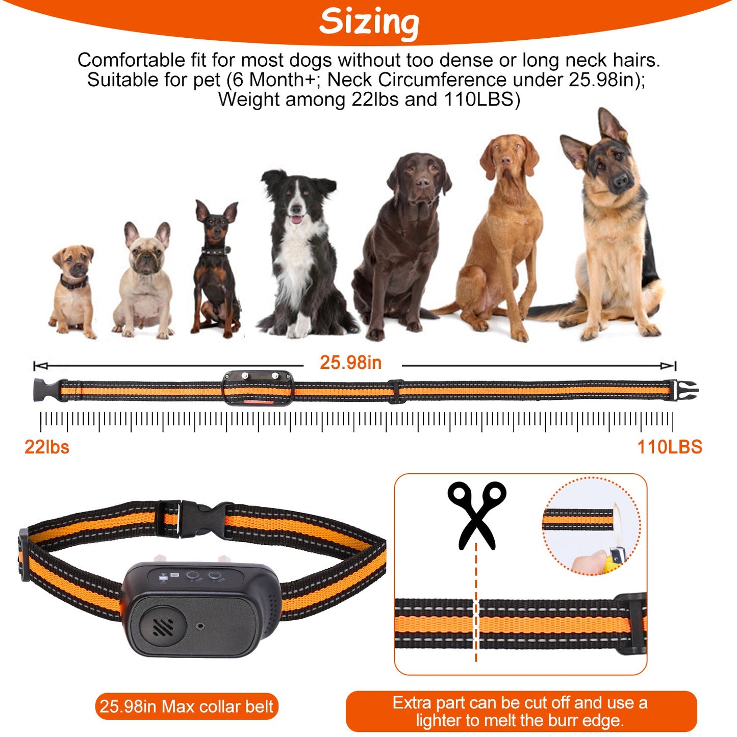 Dog Training Collar with Remote - 984ft Range & 3 Modes