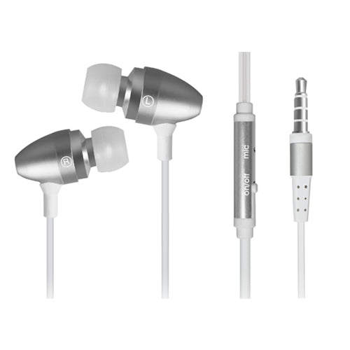 In-Ear Stereo Headset with Microphone - 4 Pack