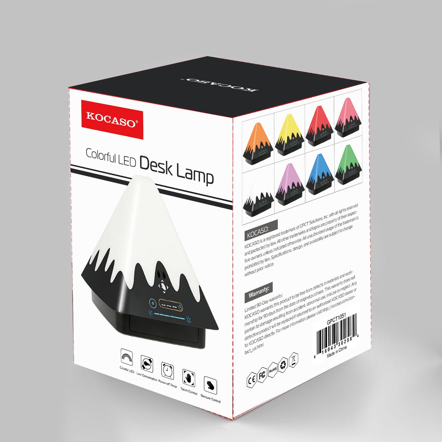 Touch Control Night Light with 8 Colors & Timer Function
