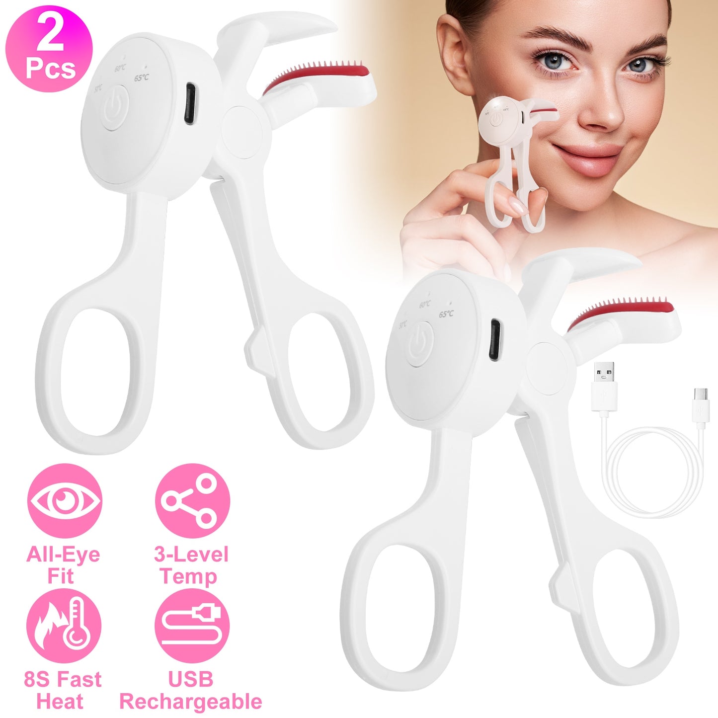 Rechargeable Electric Eyelash Curler