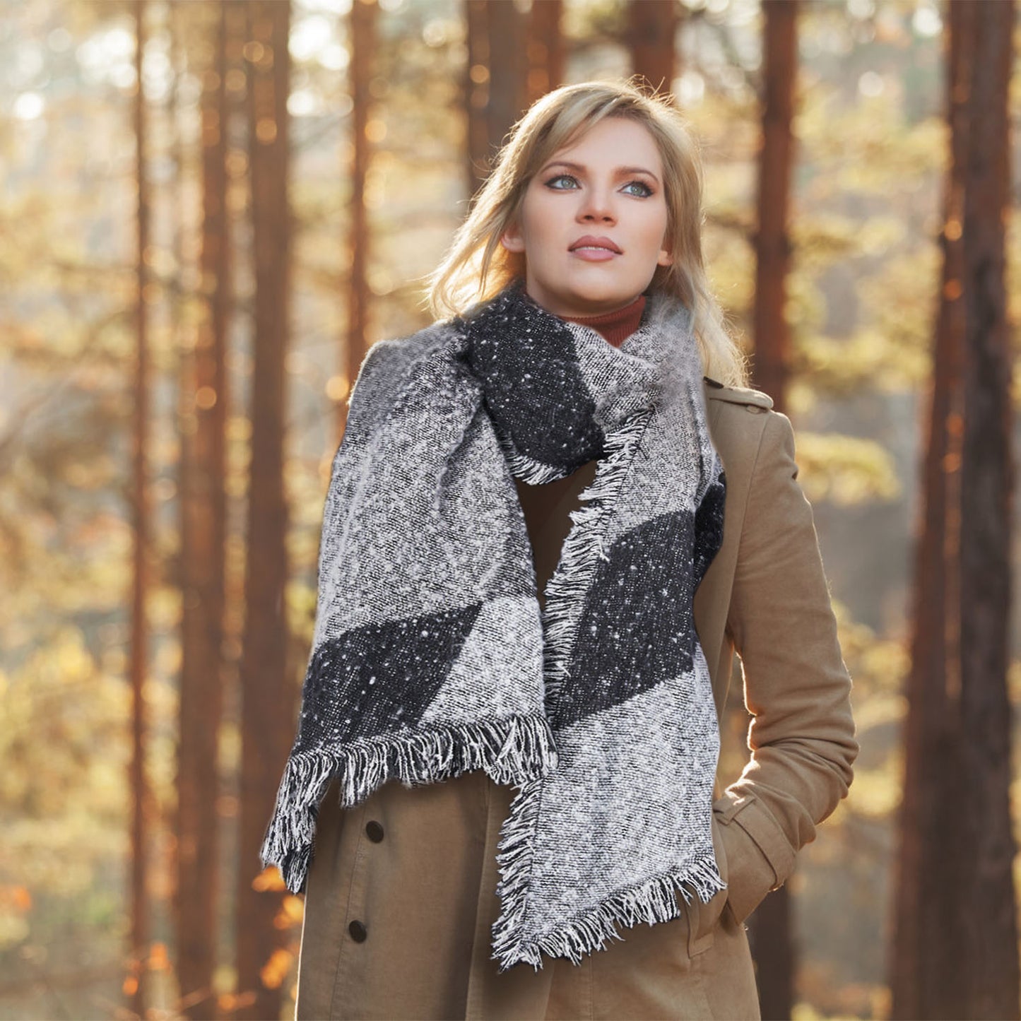 Women Winter Warm Scarf