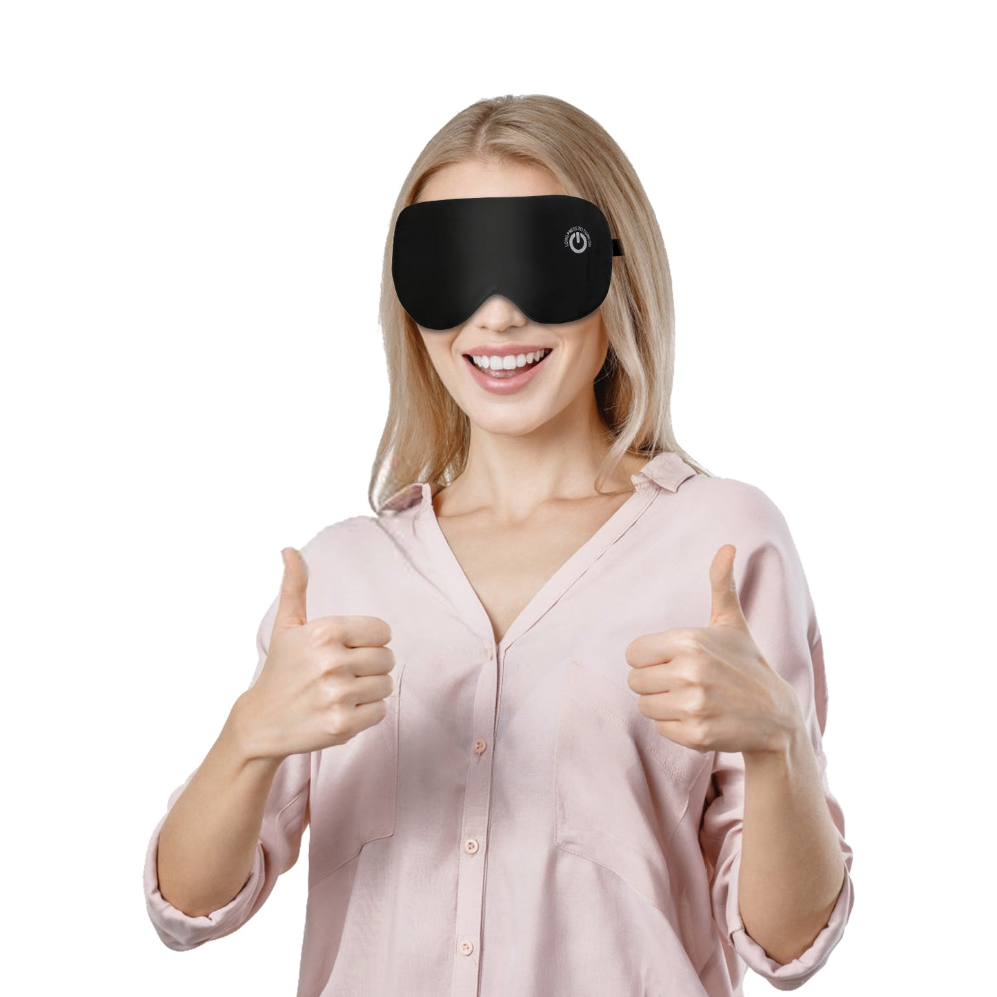 Cordless Heated Eye Mask Silk Sleep Eye