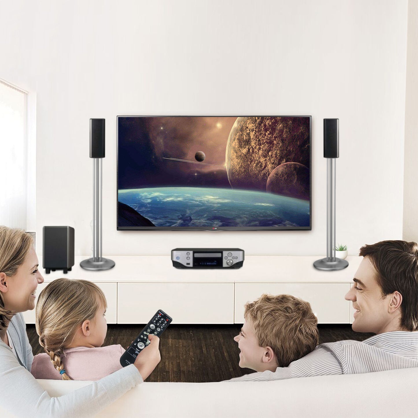 DVD Home Theater System with WiFi and 1080p Upscaling