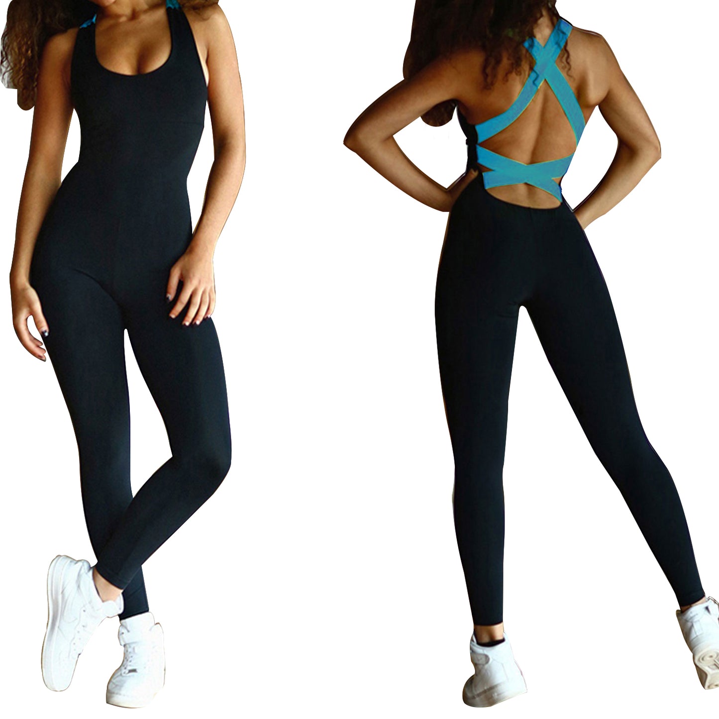 Ladies Yoga Workout Fitness Jumpsuit