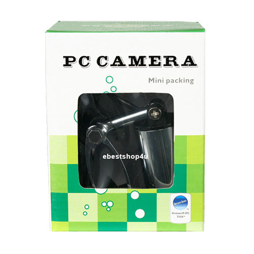 Webcam with Adjustable Clip - Silver Steel Design