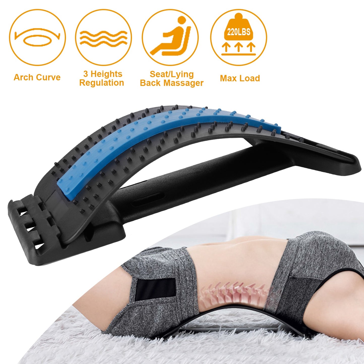 Lumbar Spinal Back Stretching Device