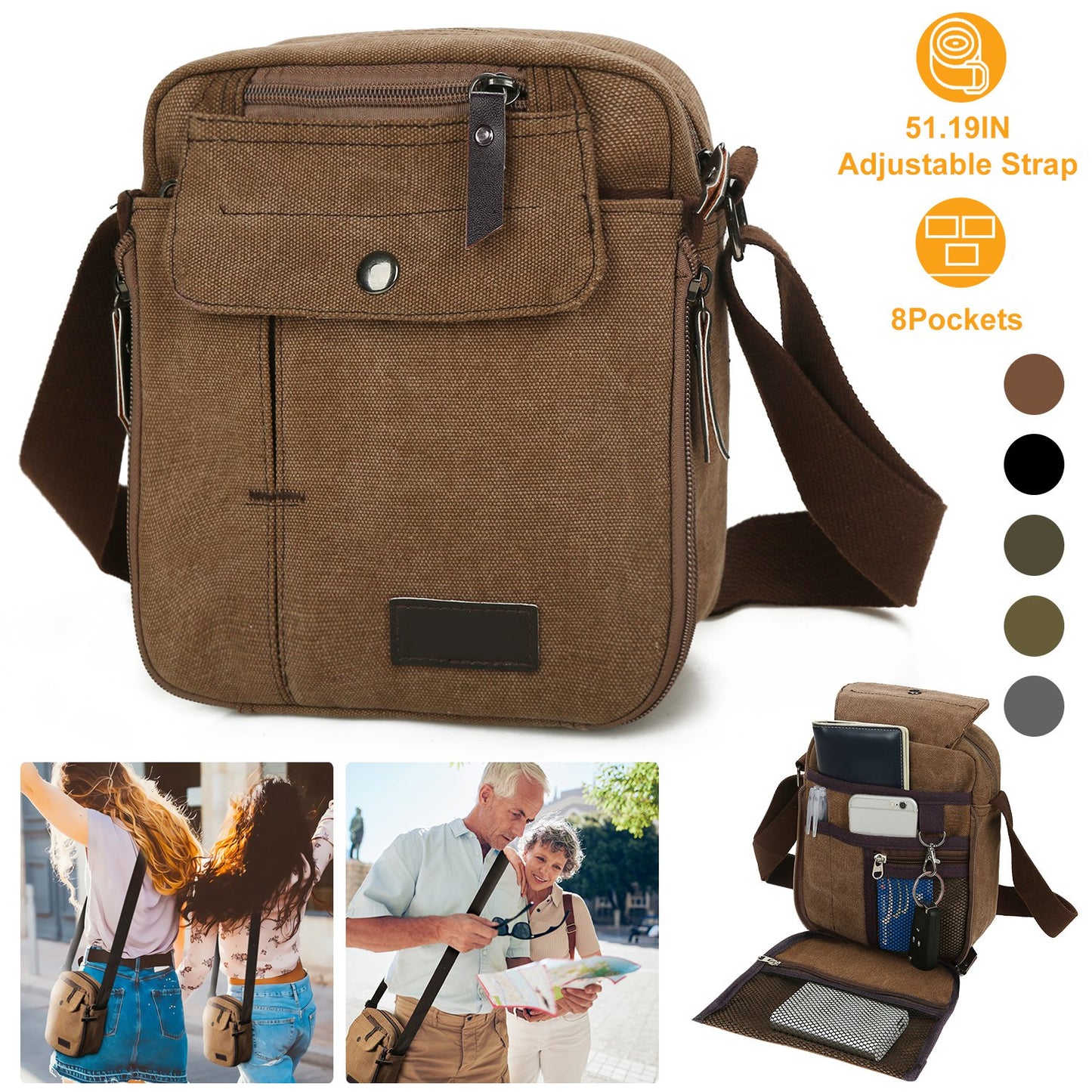 Unisex Crossbody Bags Shoulder Bag