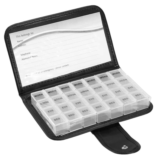 Weekly Pill Organizer AM PM Daily Medicine