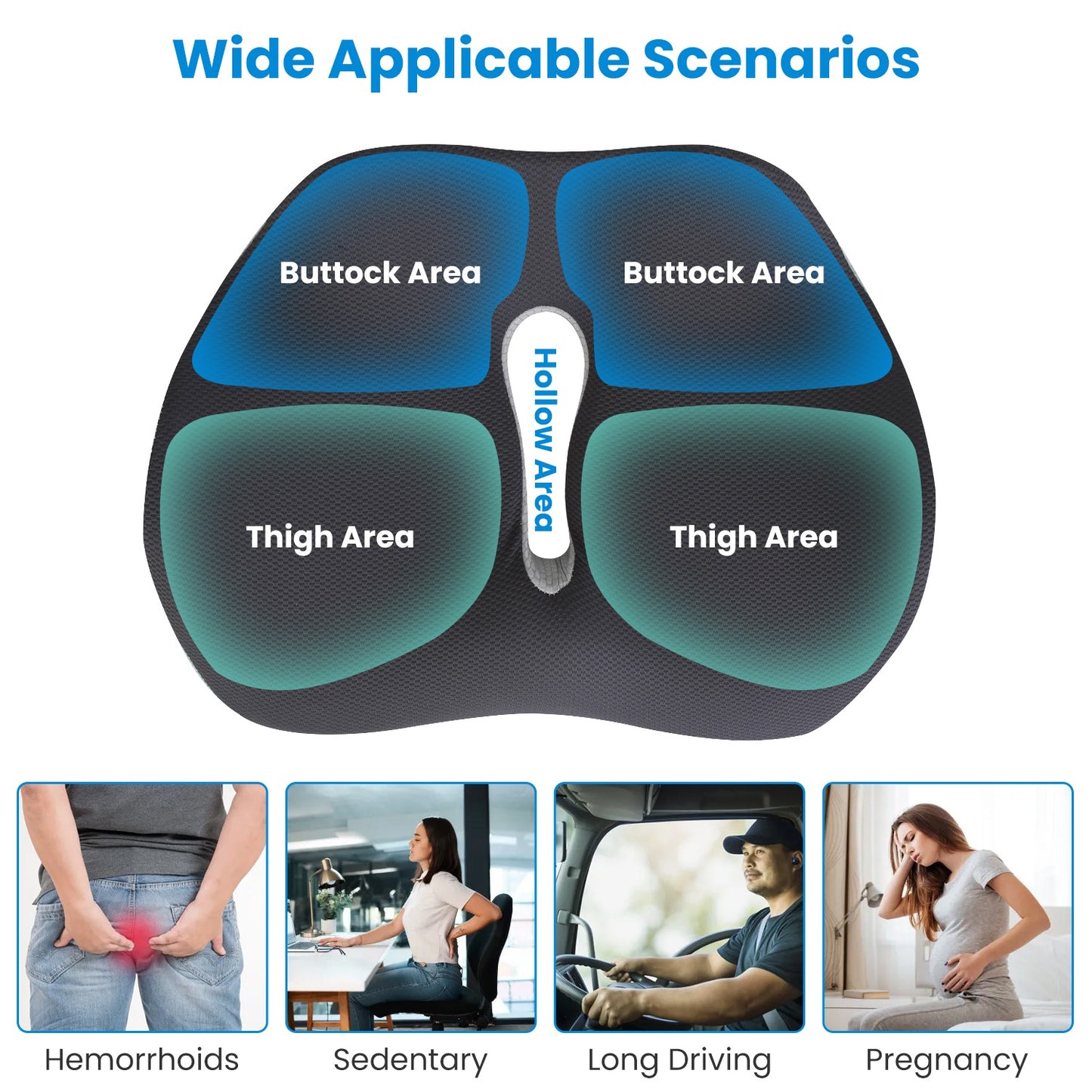 Memory Foam Seat Cushion
