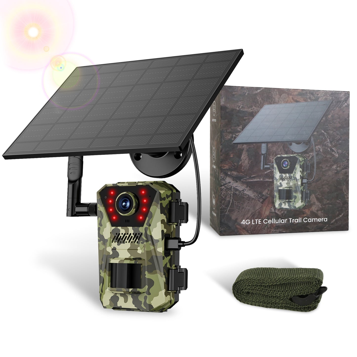 4K Solar Trail Camera with 4G Connectivity & Night Vision