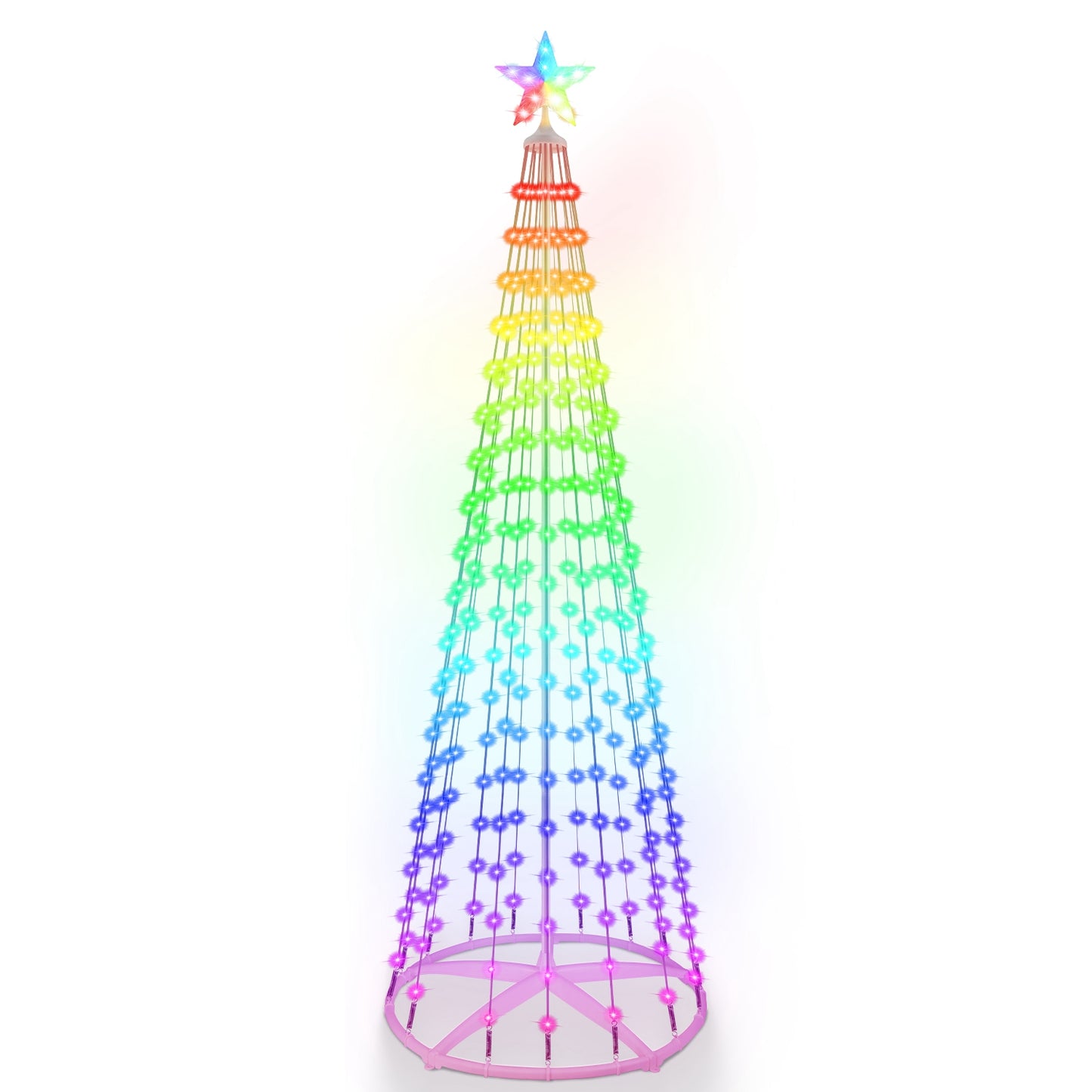 LED Christmas Cone Tree with App Control & 210 Light Modes