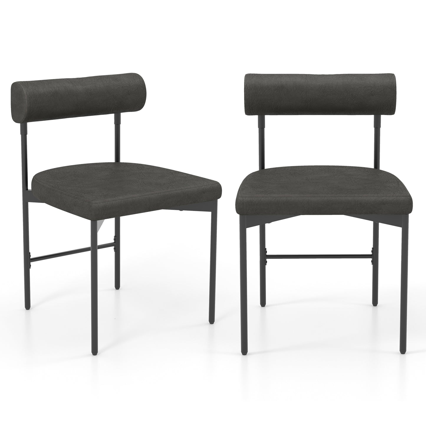 Upholstered Dining Chairs Set of 2 with Padded Backrest