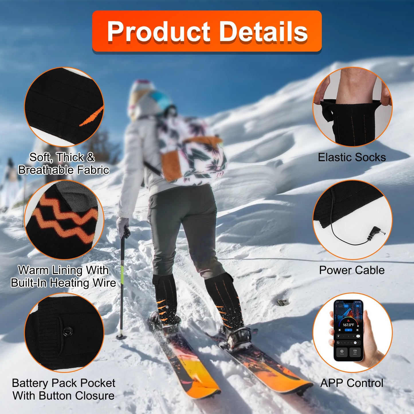 Heated Socks for Men Women
