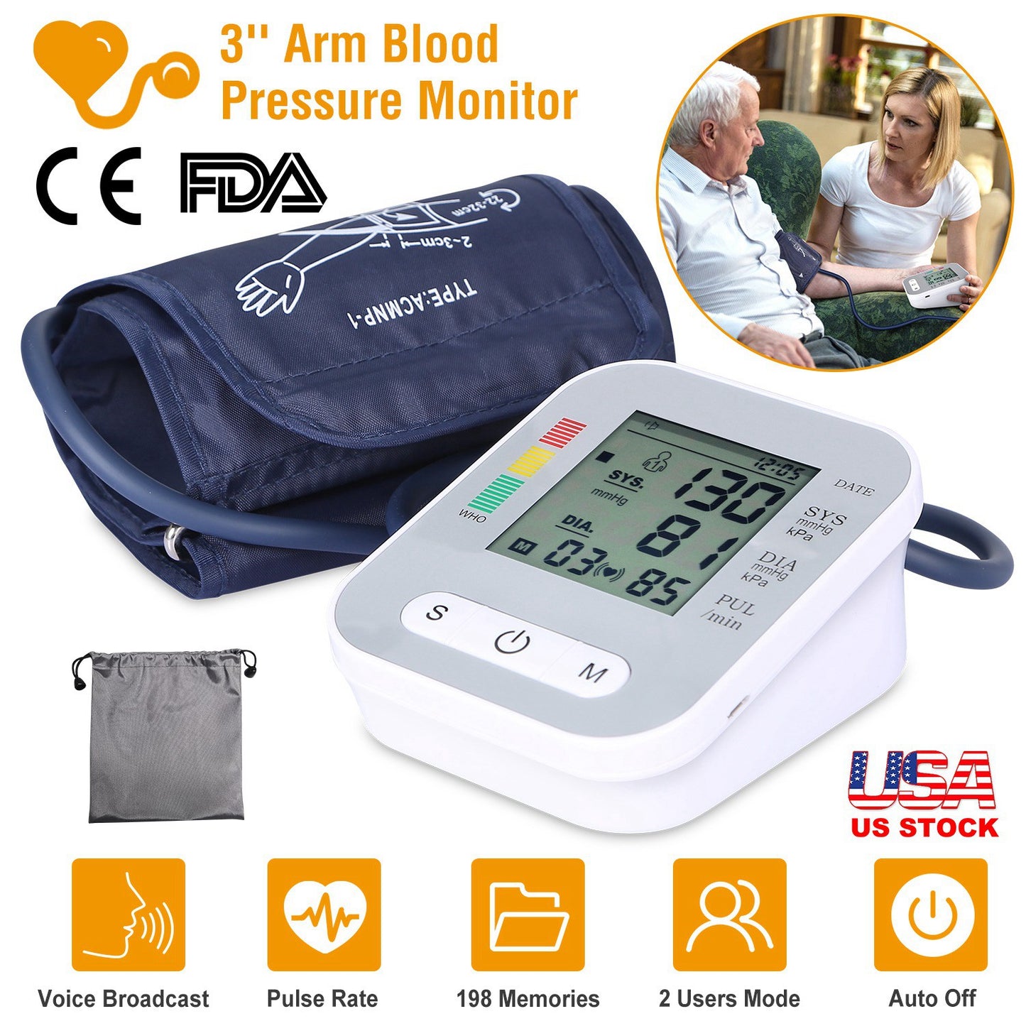 Digital Arm Blood Pressure Monitor