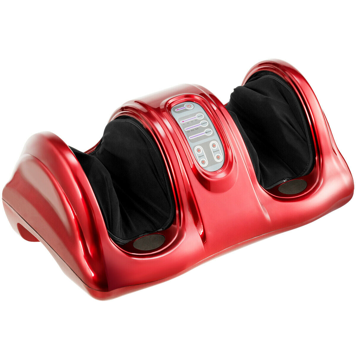 Therapeutic Shiatsu Foot Massager with High Intensity Rollers-Red