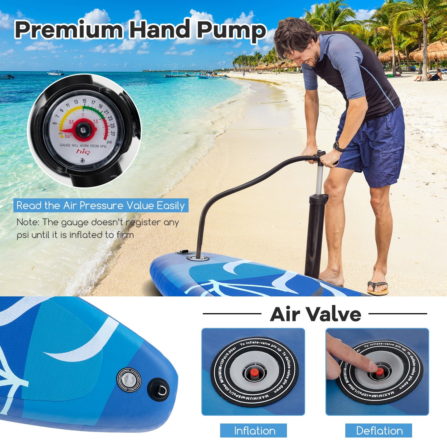Inflatable Stand Up Paddle Board Sup Board with Premium SUP Accessories