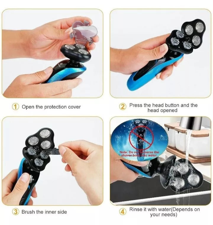 4-In-1 Men Cordless Electric Shaver