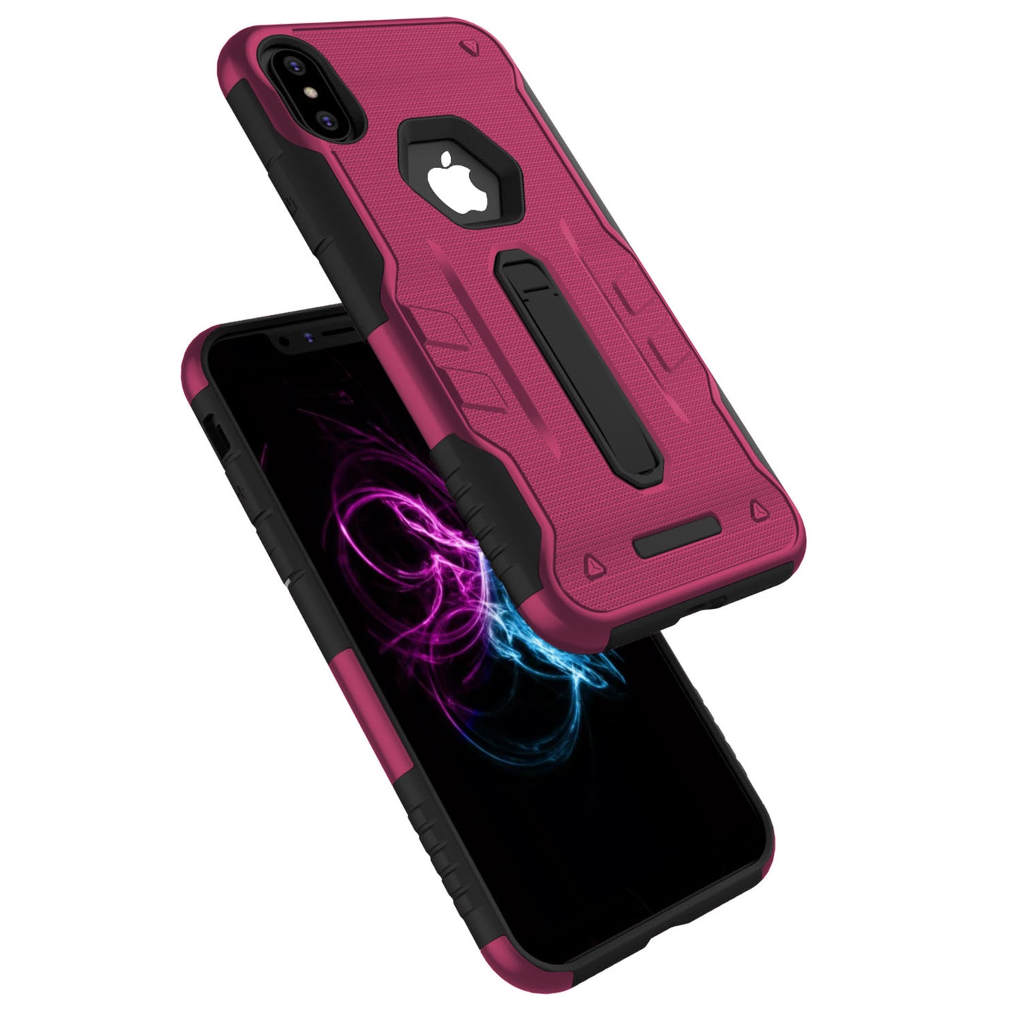 iPhone X Rugged Case with Kickstand - Dual Layer Protection
